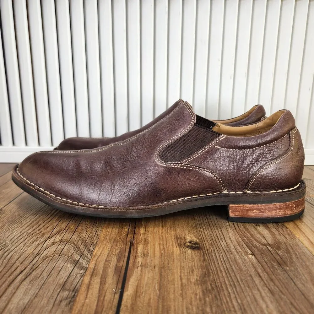 Cole Haan Grand.OS C13256 Mens Size 11.5 M Brown Leather Split Toe Loafers Shoes